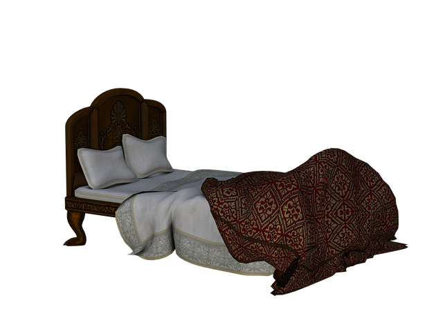 krásná dřevěná postel